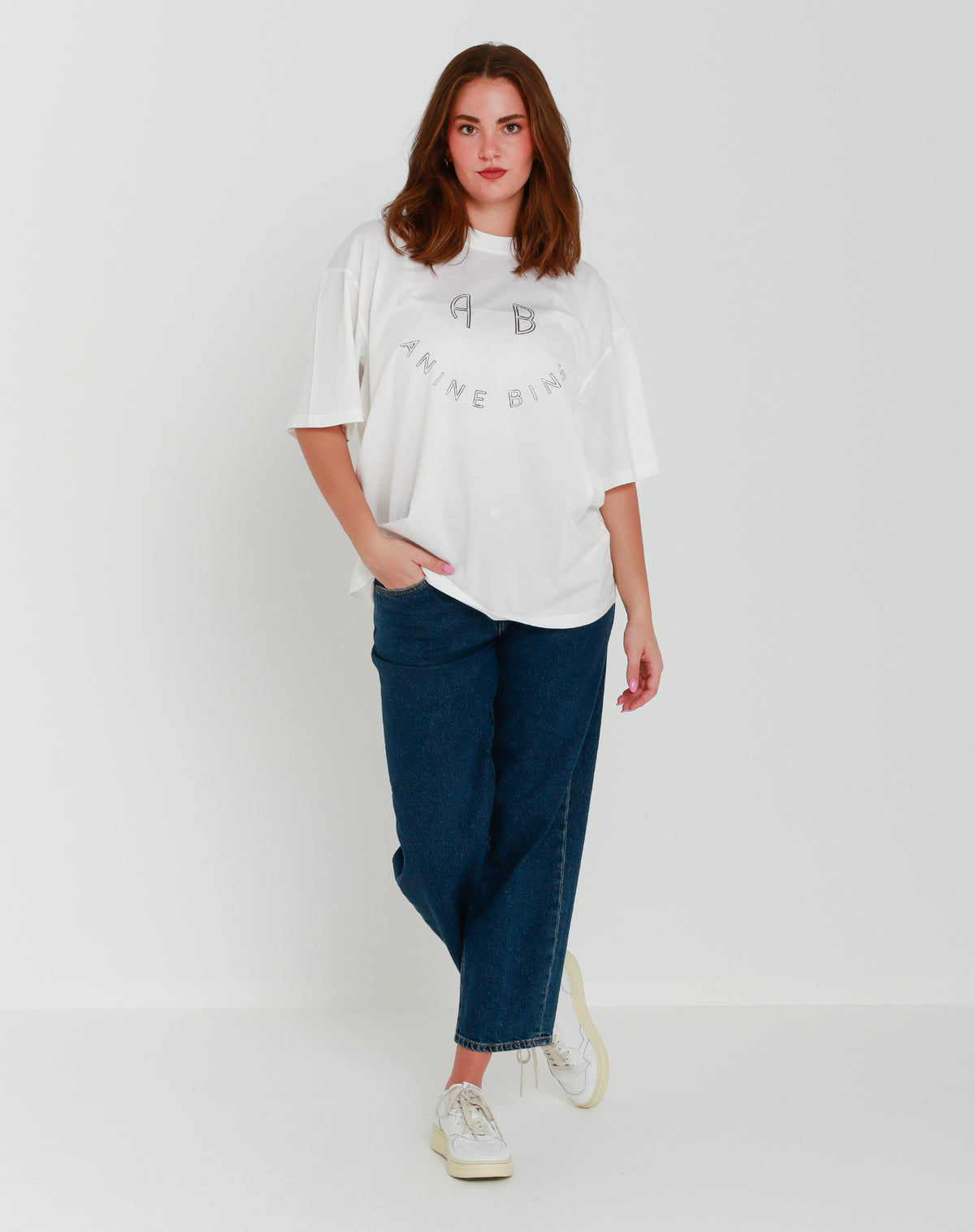 Anine Bing T-SHIRT 1/2ivory